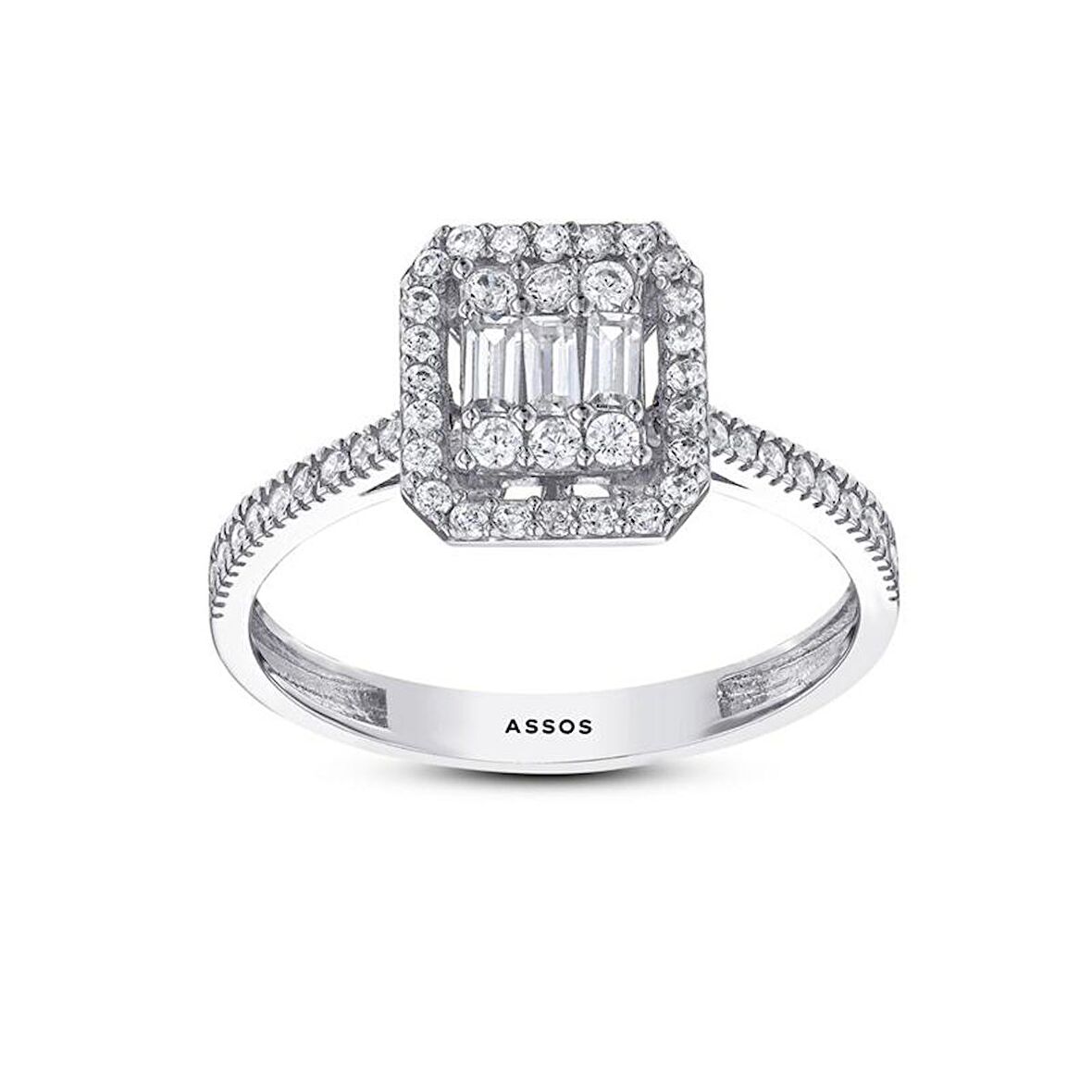 Baget Taşlı Altın Yüzük