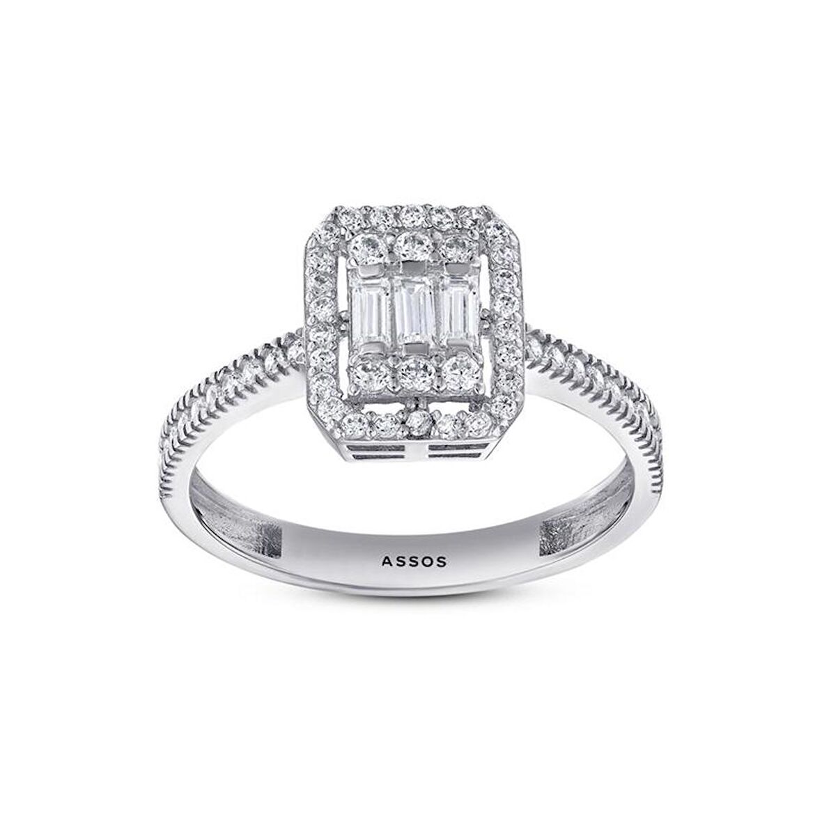 Baget Taşlı Altın Yüzük