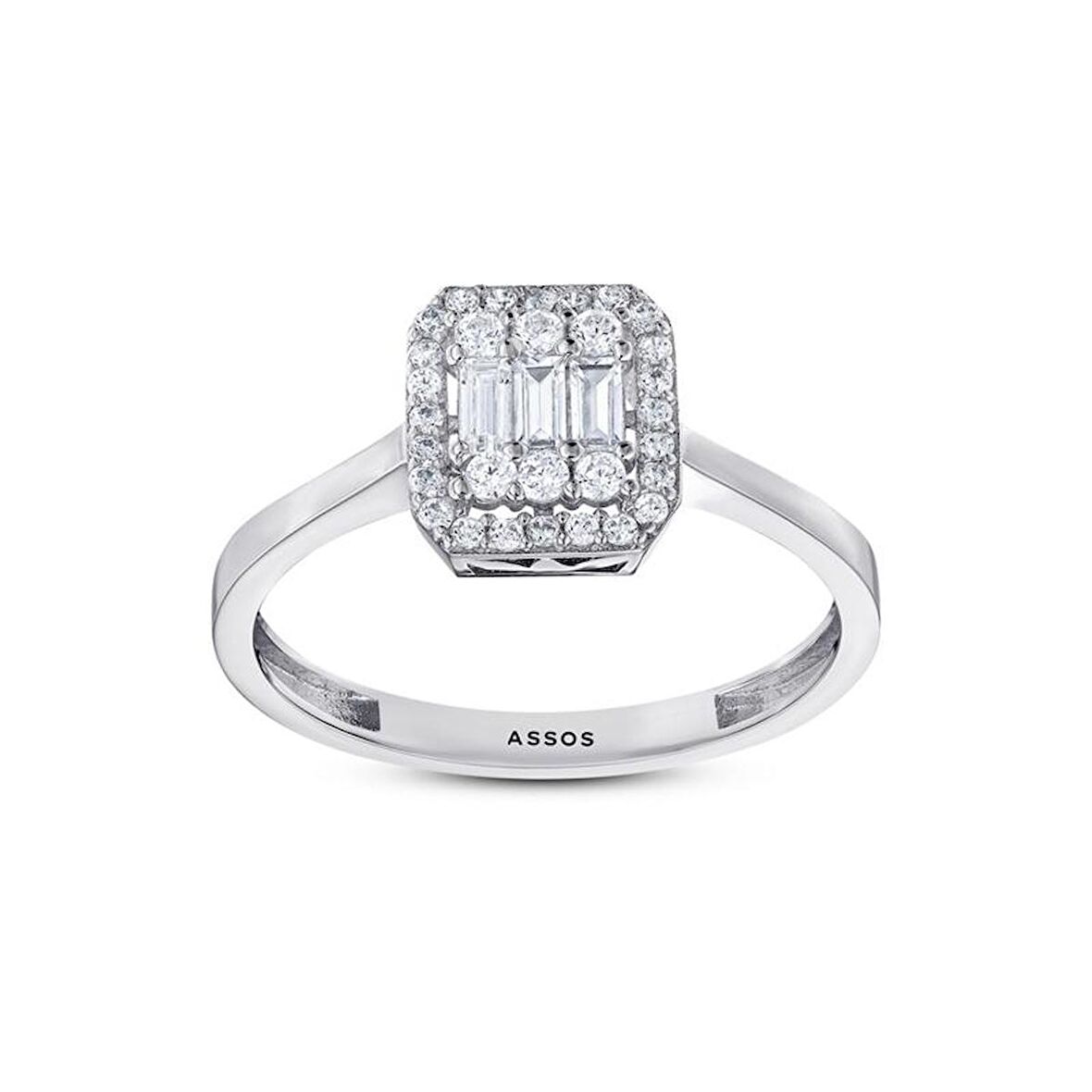 Baget Taşlı Altın Yüzük