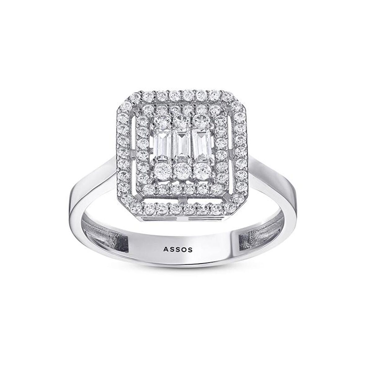 Baget Taşlı Altın Yüzük