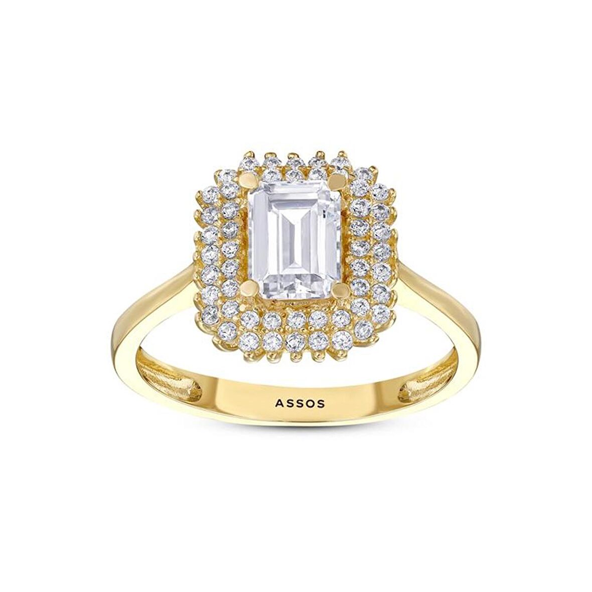 Baget Taşlı Altın Yüzük