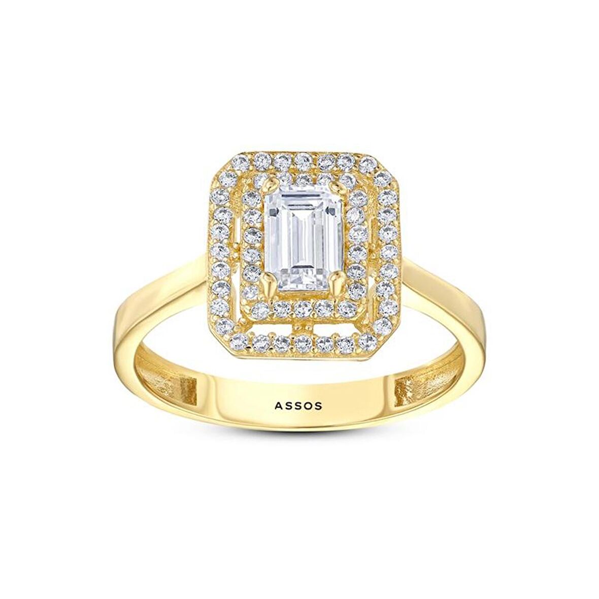 Baget Taşlı Altın Yüzük