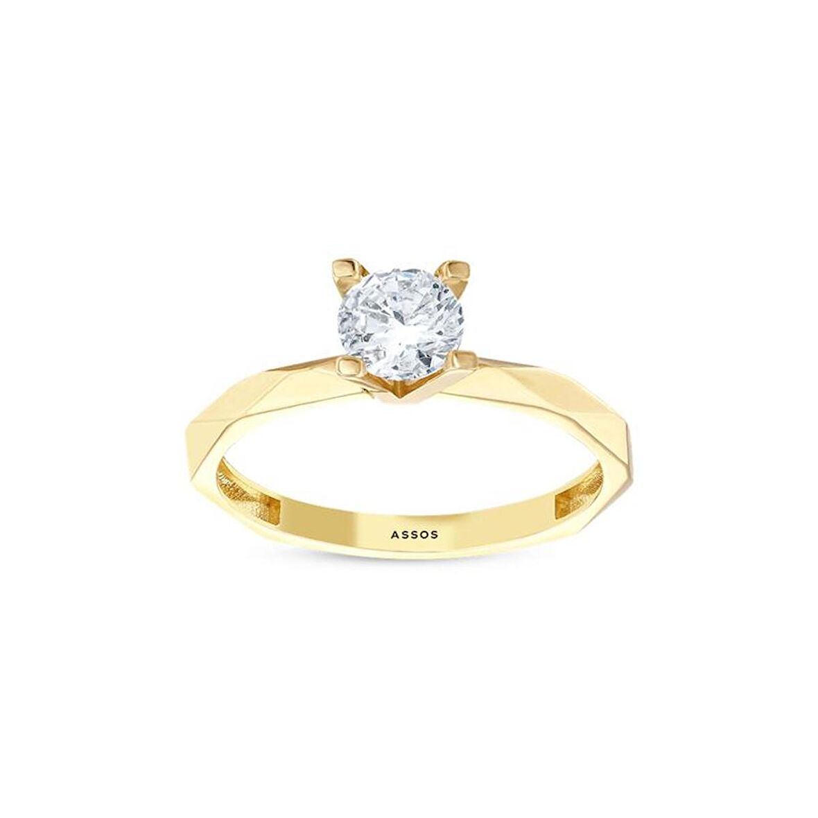 Altın Tektaş Yüzük