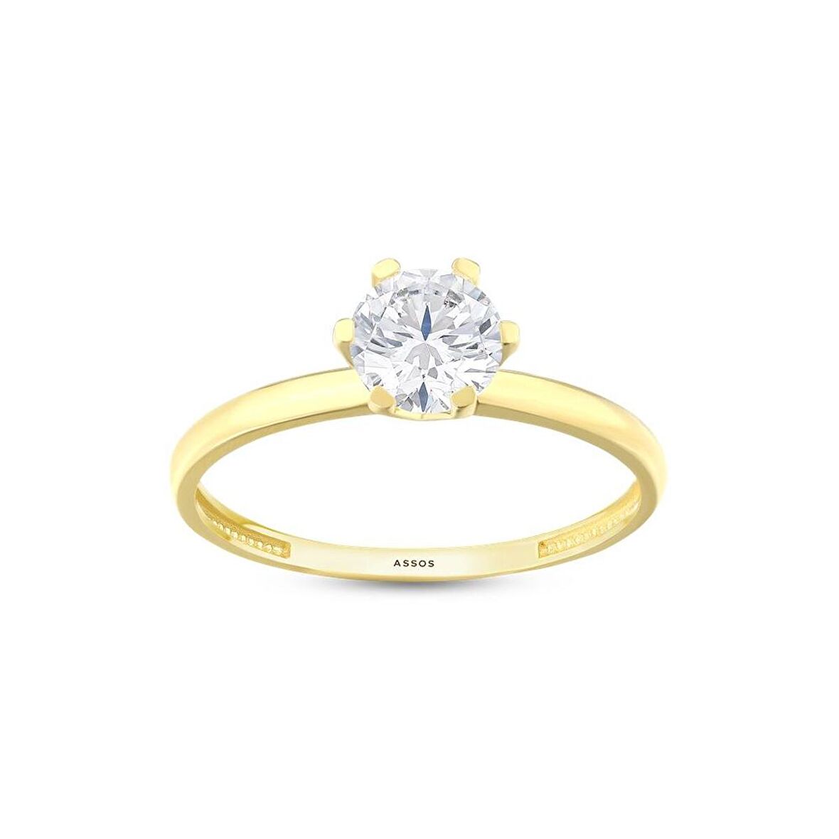 Altın Tektaş Yüzük