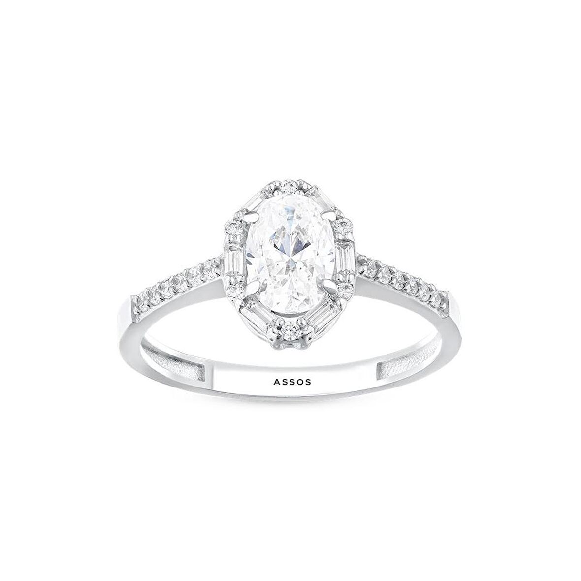 Baget Taşlı Altın Yüzük