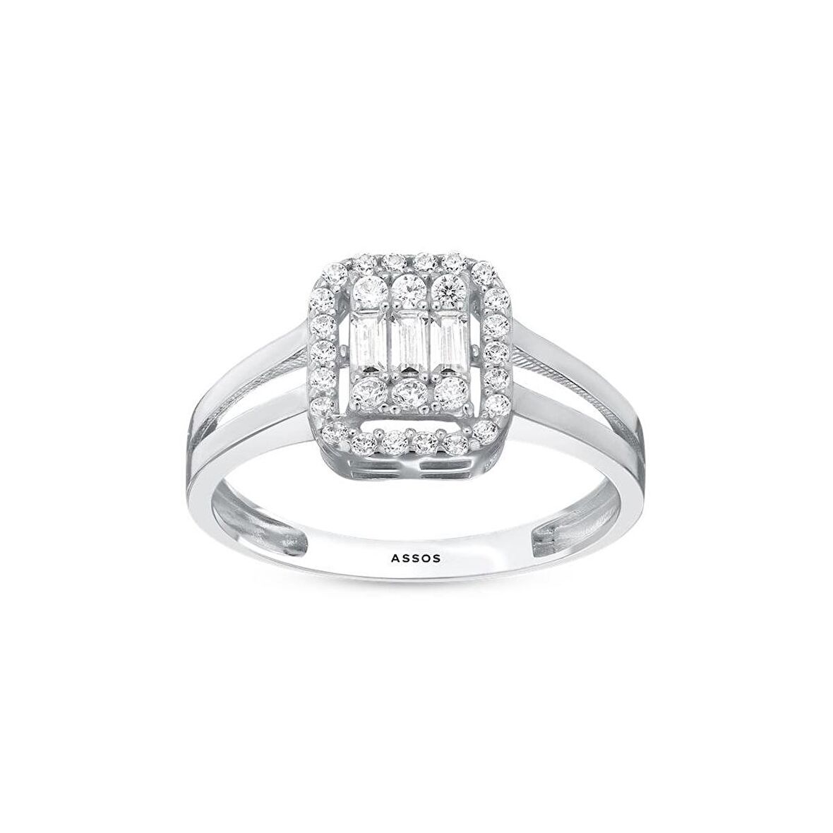 Baget Taşlı Altın Yüzük