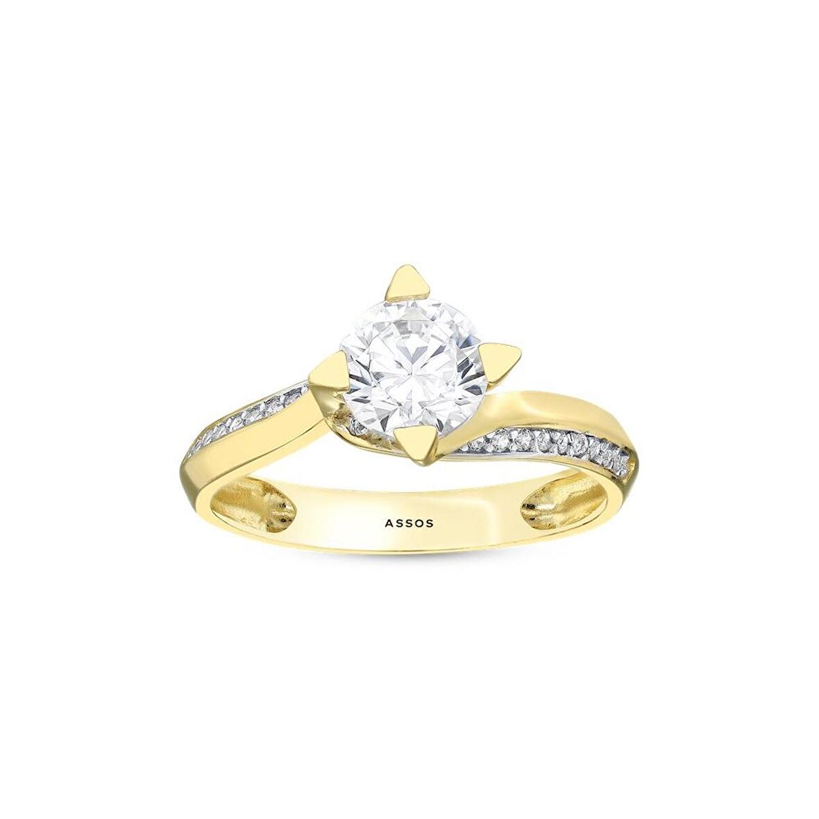 Altın Tektaş Yüzük