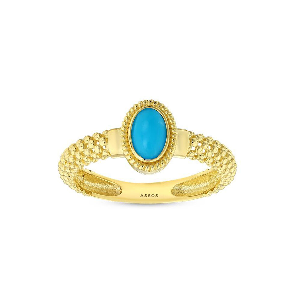 Renkli Taşlı Altın Yüzük - 14K - 2.40gr