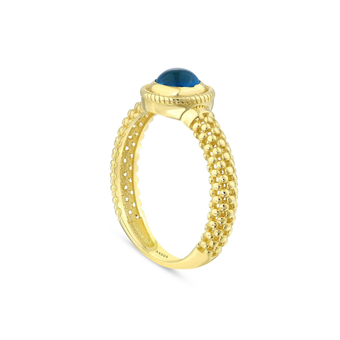 Nazar Boncuklu Altın Yüzük