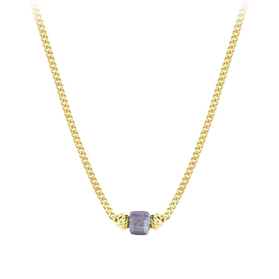 Renkli Taşlı Altın Kolye