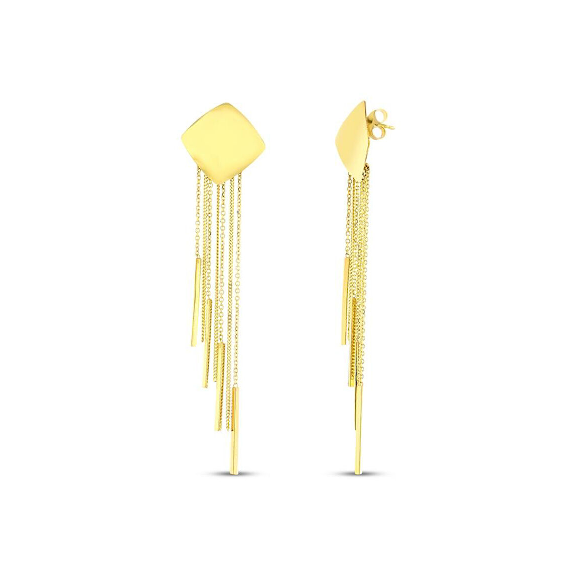 Altın Sallantılı Küpe - 14K - 8.31gr