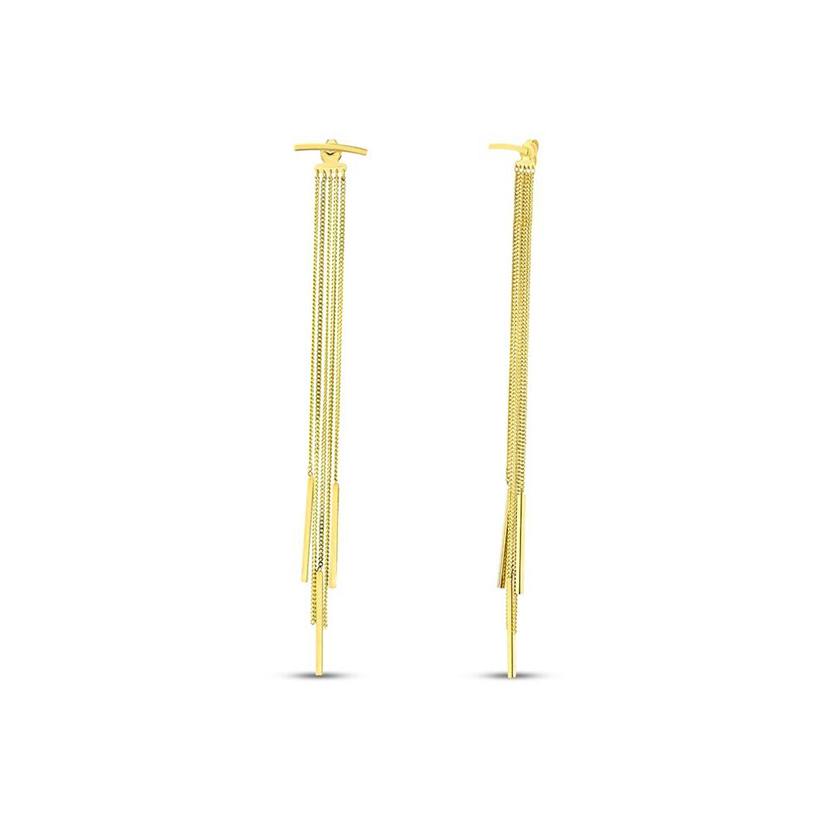 Altın Sallantılı Küpe - 14K - 5.85gr