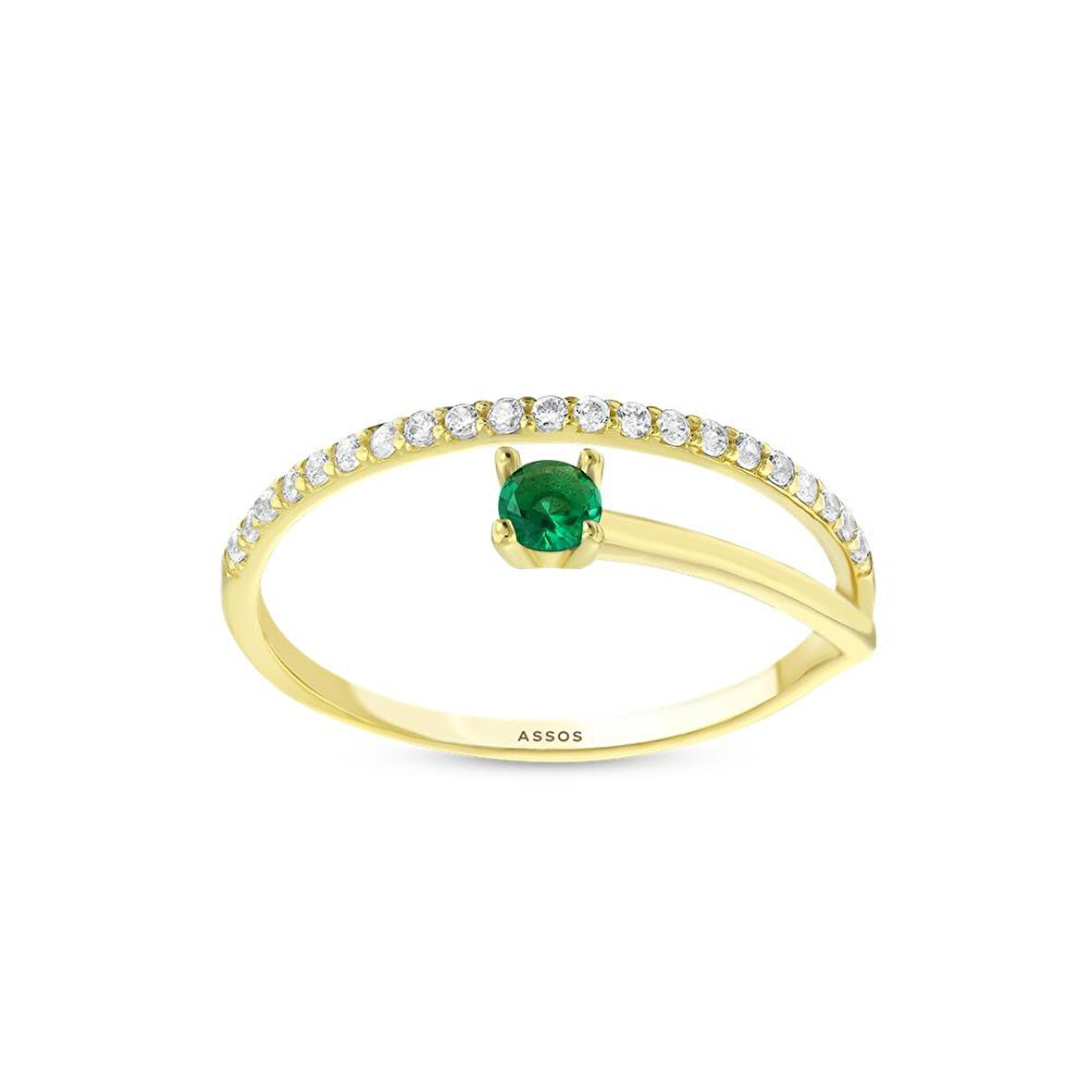 Renkli Taşlı Altın Yüzük - 14K - 1.21gr
