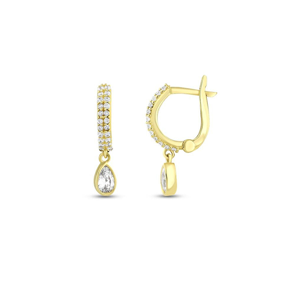 Tasarım Altın Küpe - 14K - 1.78gr
