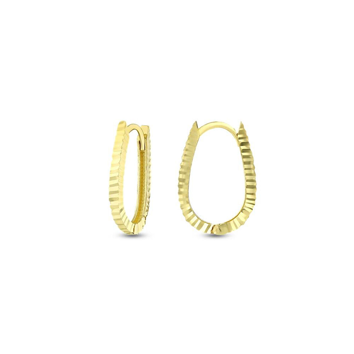 Tasarım Altın Küpe - 14K - 1.11gr