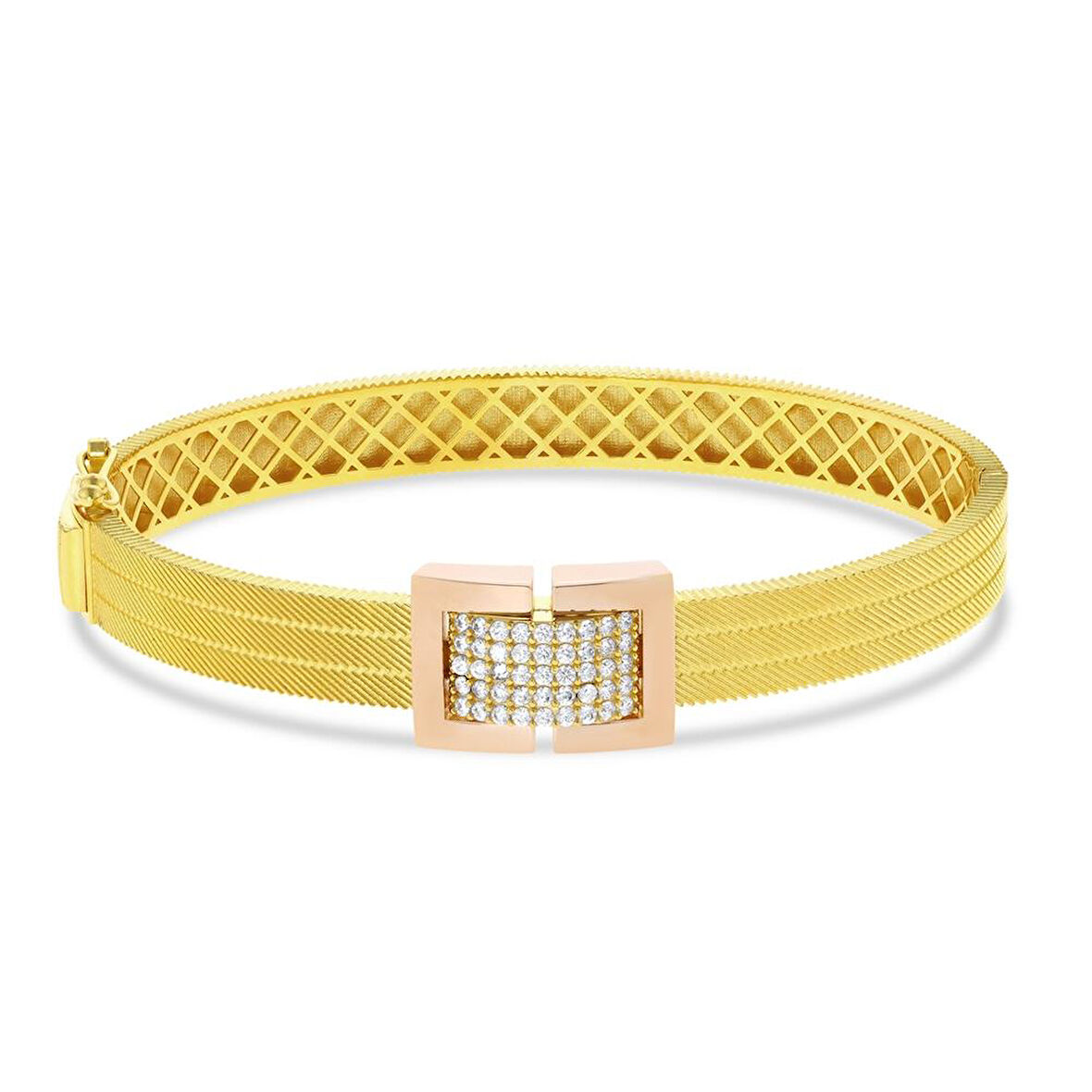 Tasarım Altın Kelepçe - 14K - 13.74gr