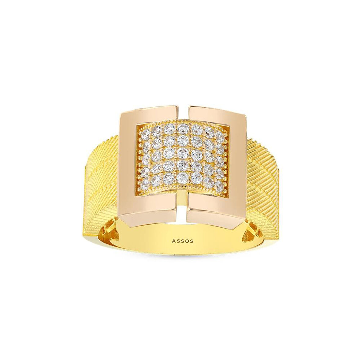 Tasarım Altın Yüzük - 14K - 4.68gr