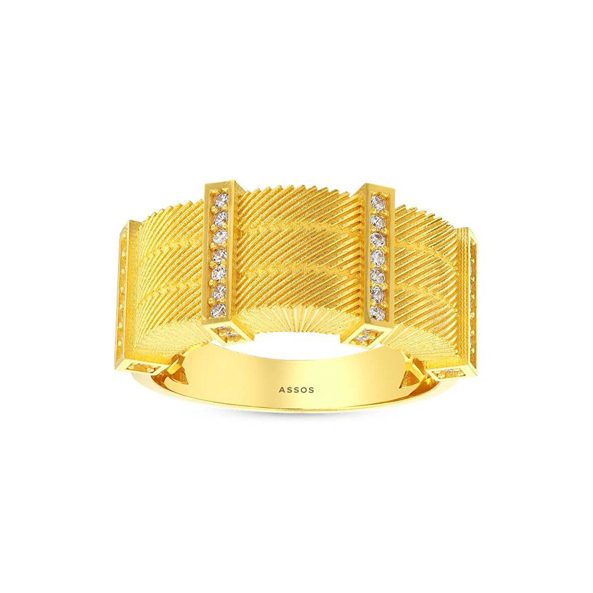 Tasarım Altın Yüzük - 14K - 4.42gr