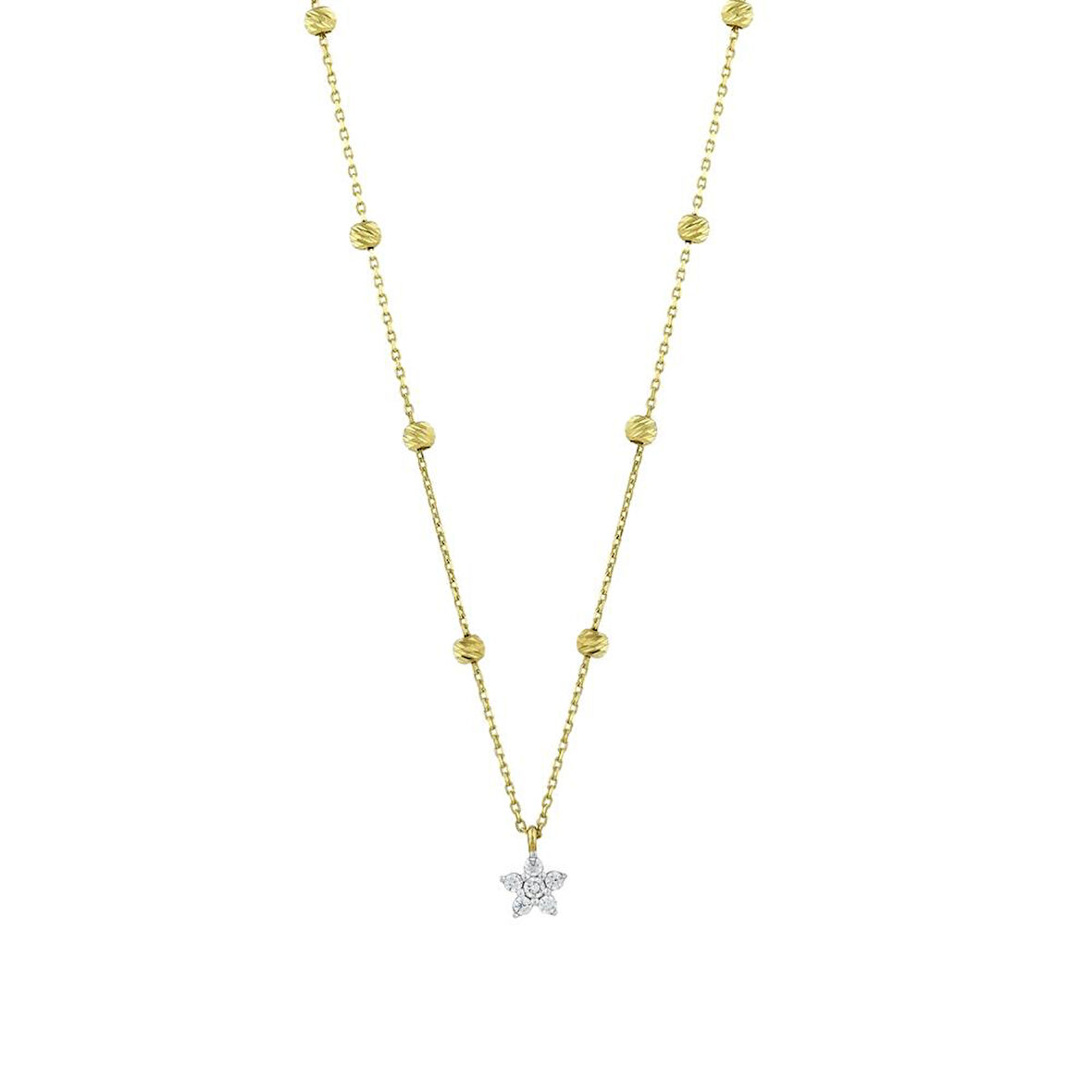 Yıldız Figürlü Altın Kolye - 14K - 1.82gr