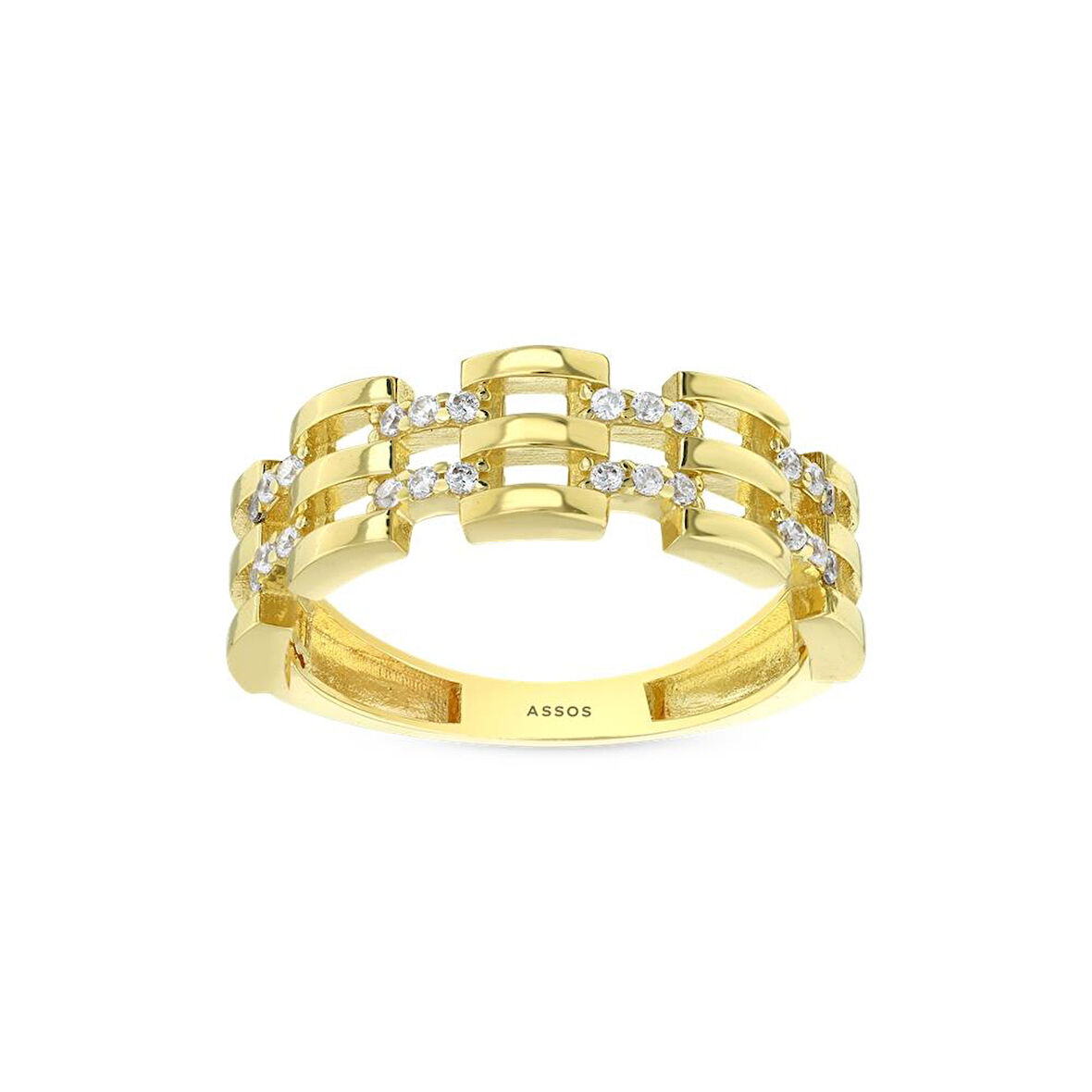 Tasarım Altın Yüzük - 14K - 2.88gr
