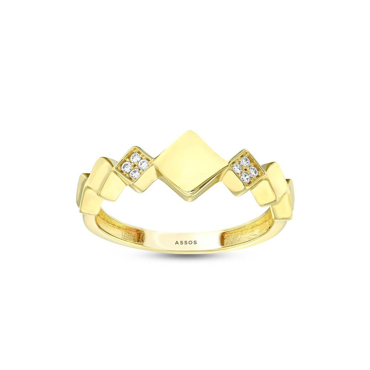 Tasarım Altın Yüzük - 14K - 2.10gr