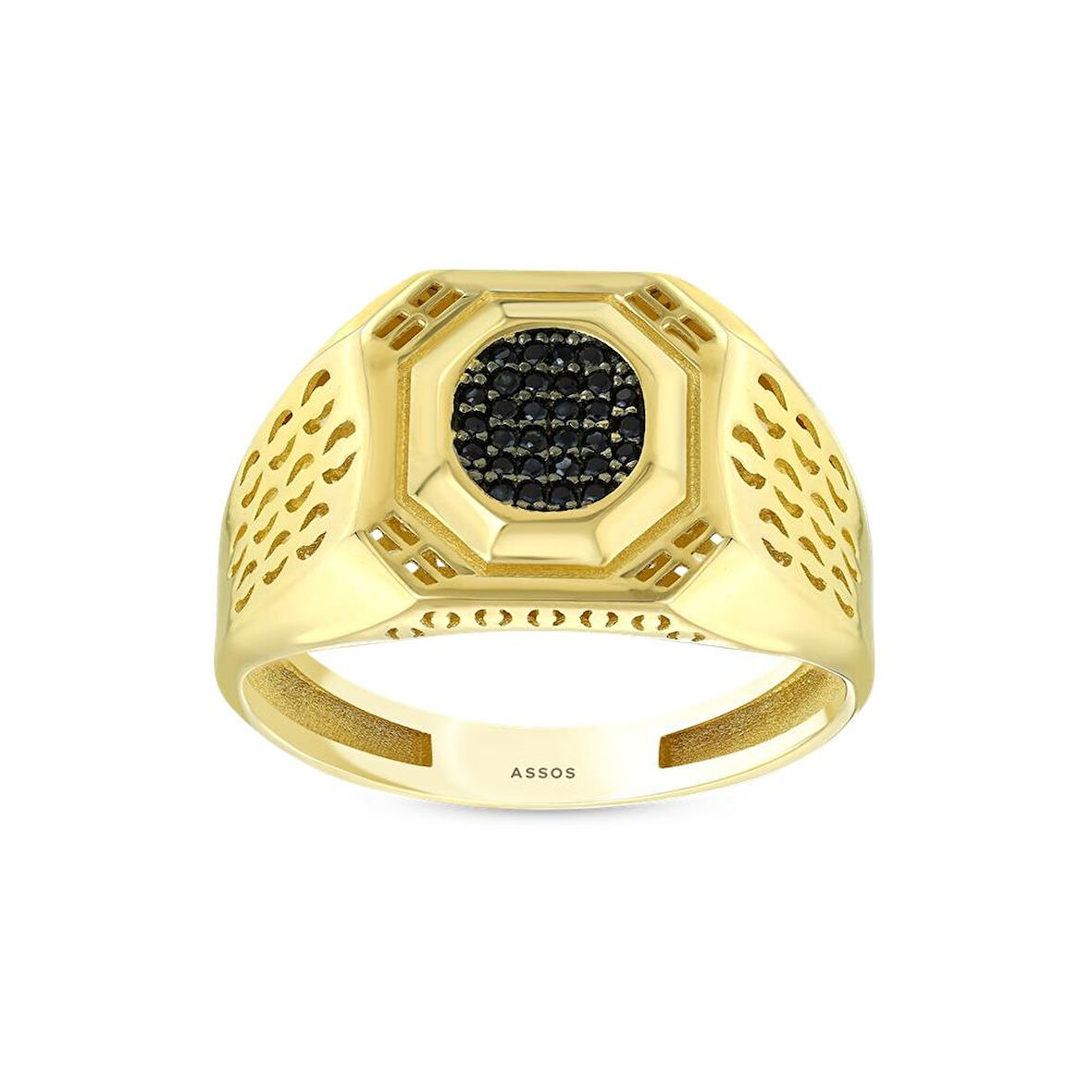 Altın Erkek Yüzük - 14K - 3.80gr