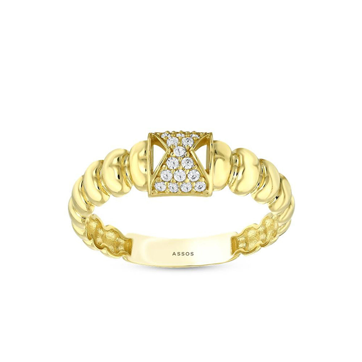 Tasarım Altın Yüzük - 14K - 1.95gr