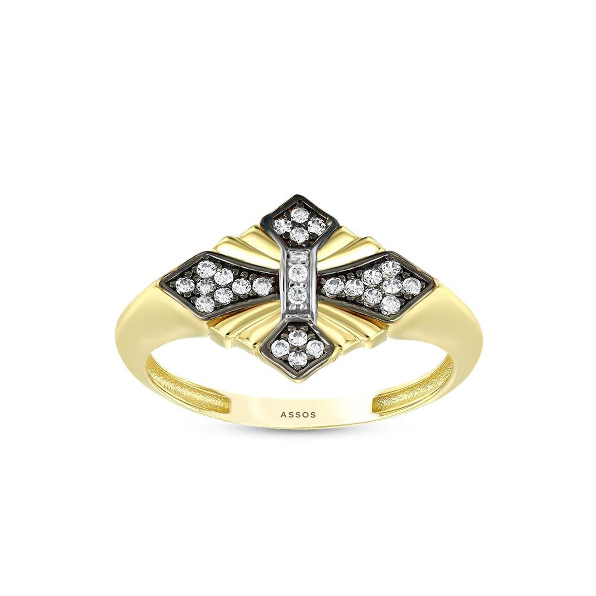 Tasarım Altın Yüzük - 14K - 2.03gr