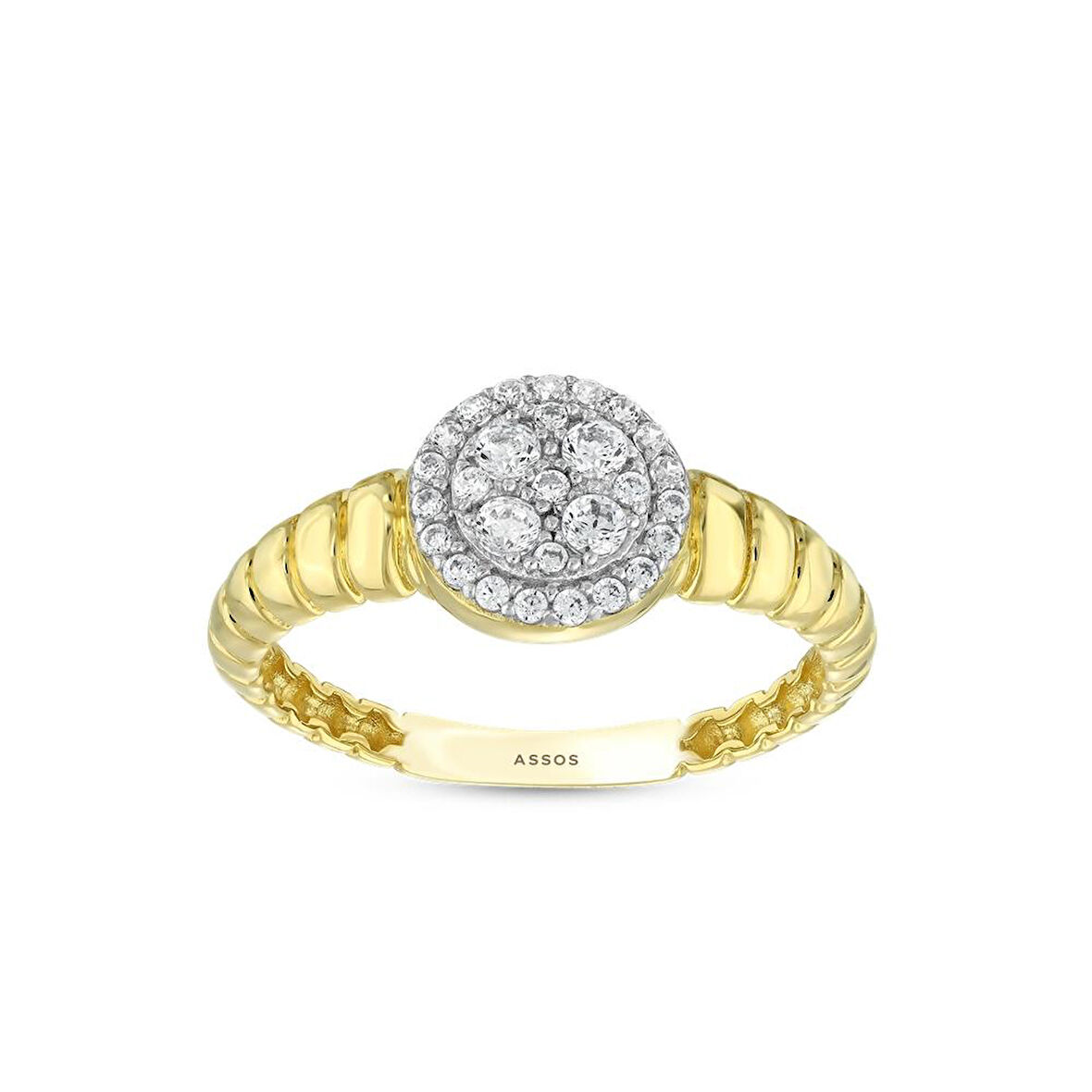 Tasarım Altın Yüzük - 14K - 1.96gr