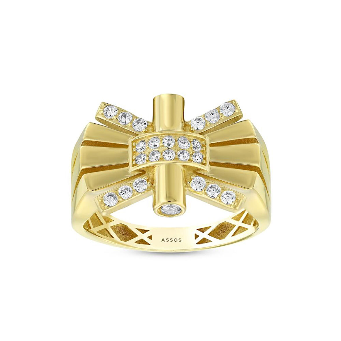 Tasarım Altın Yüzük - 14K - 4.18gr