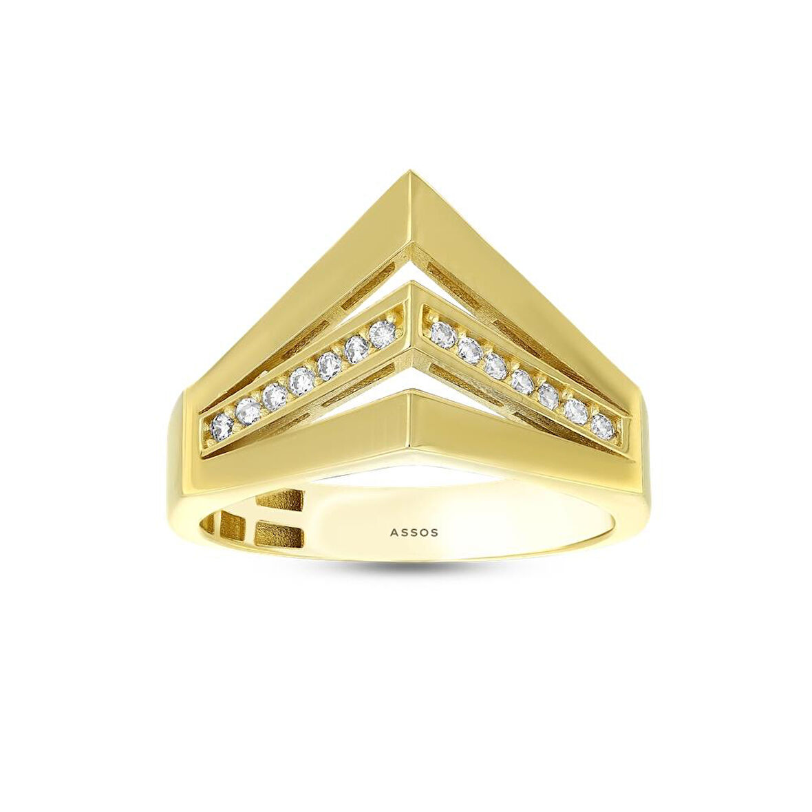 Tasarım Altın Yüzük - 14K - 4.27gr