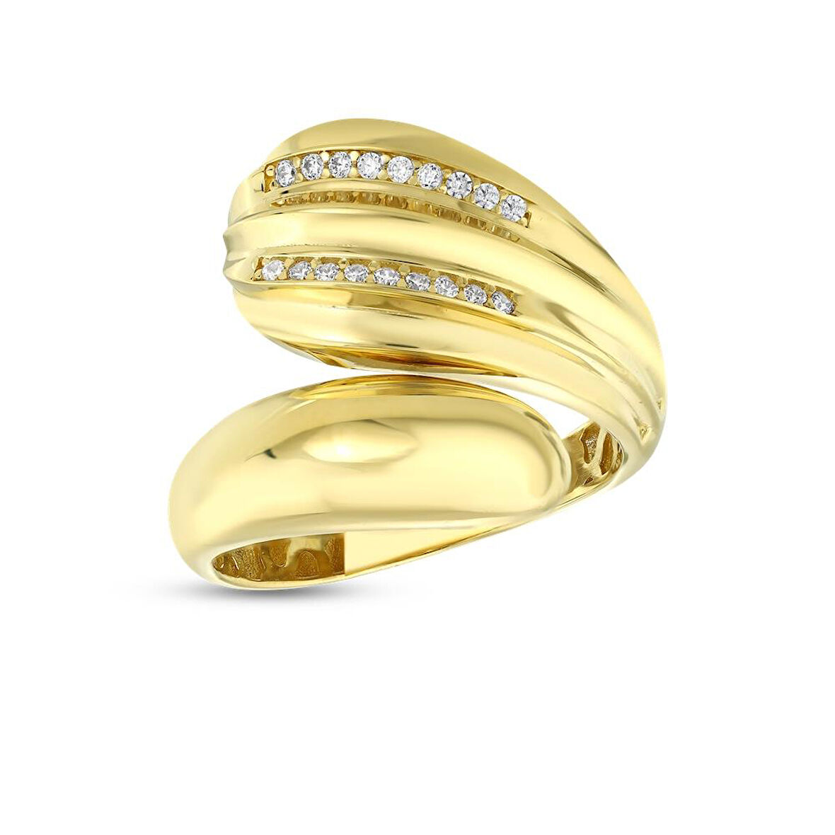 Tasarım Altın Yüzük - 14K - 3.24gr