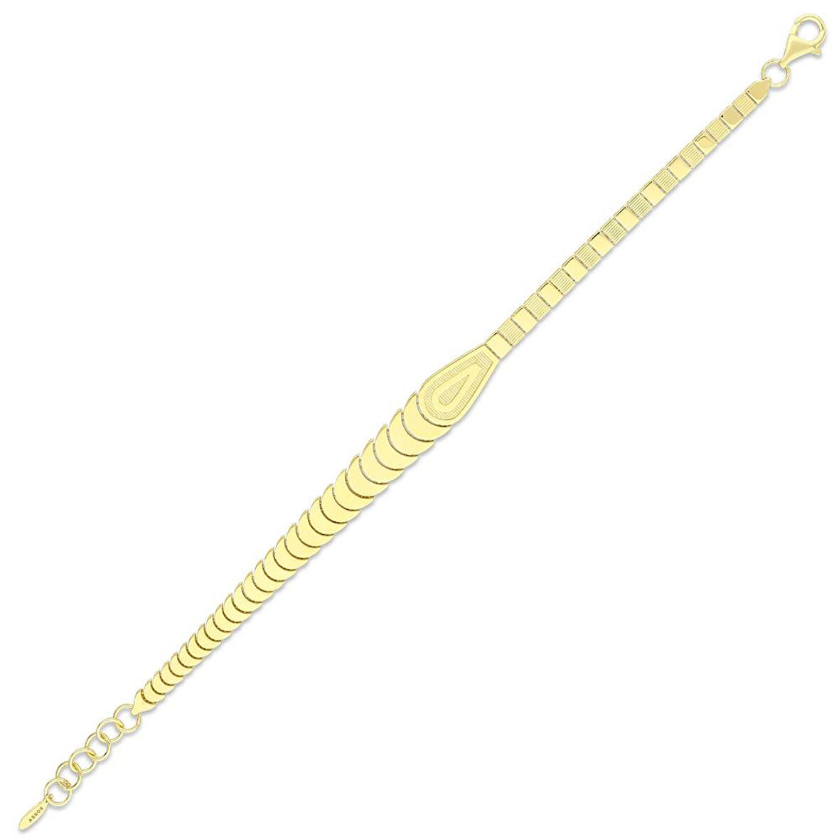 Altın Tasarım Bileklik - 14K - 8.82gr