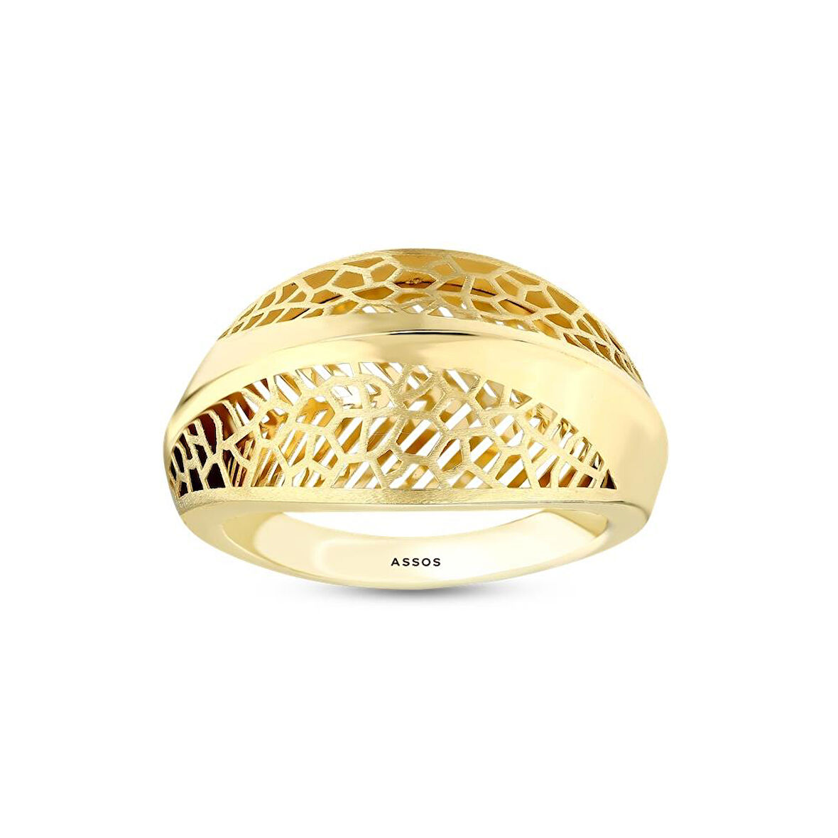 Tasarım Altın Yüzük - 14K - 2.10gr