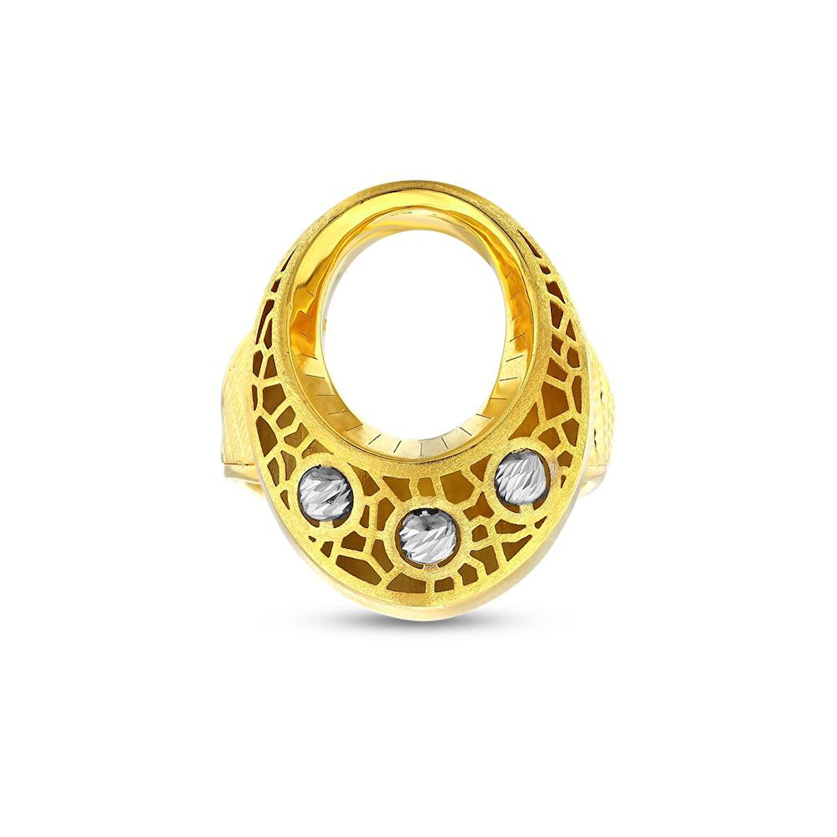 Tasarım Altın Yüzük - 14K - 4.06gr