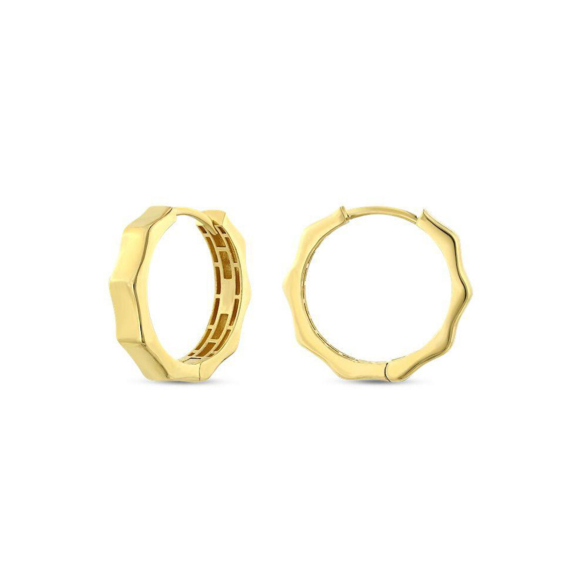 Altın Halka Küpe - 14K - 2.75gr