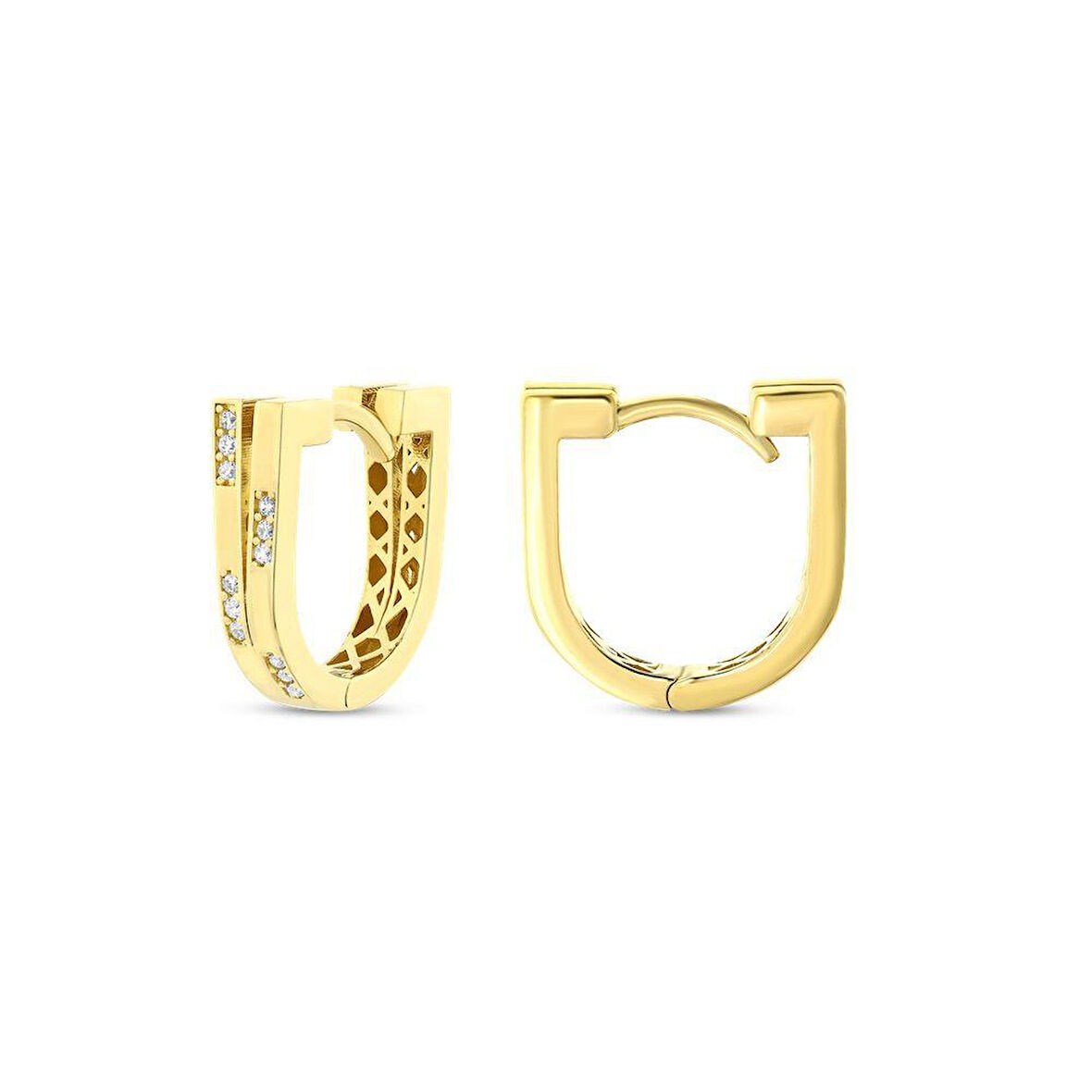 Tasarım Altın Küpe - 14K - 3.93gr