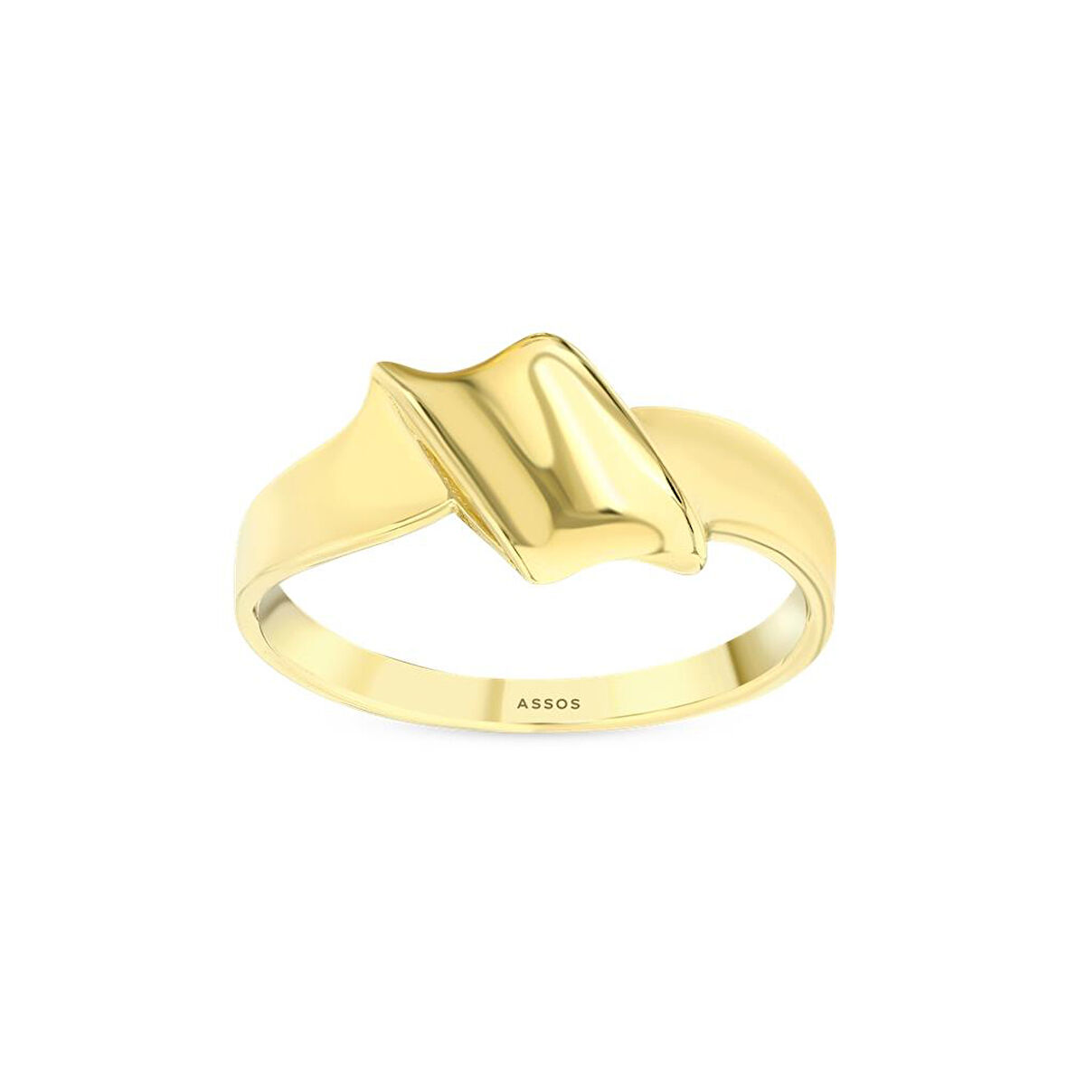 Tasarım Altın Yüzük - 14K - 2.41gr