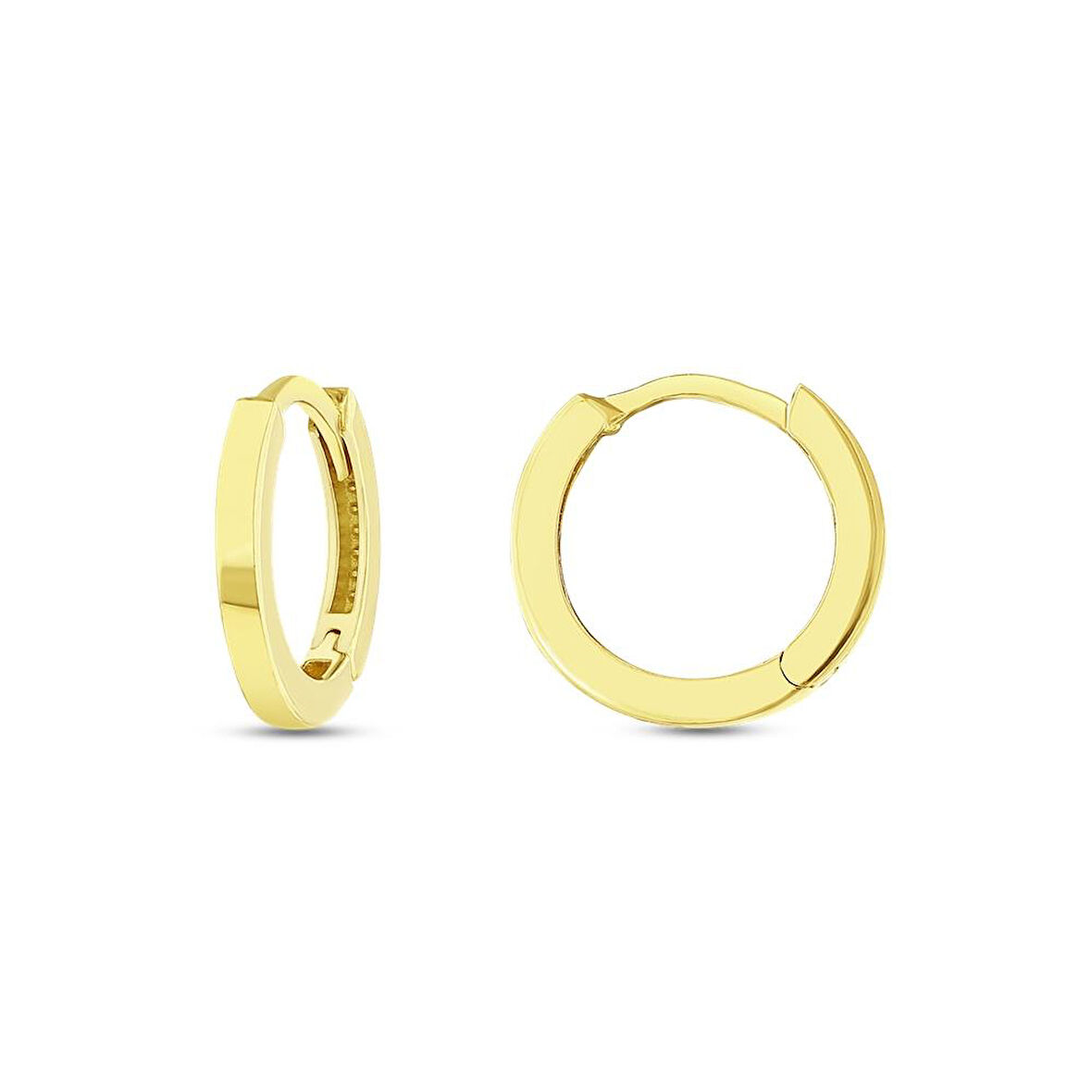 Altın Halka Küpe - 14K - 1.42gr