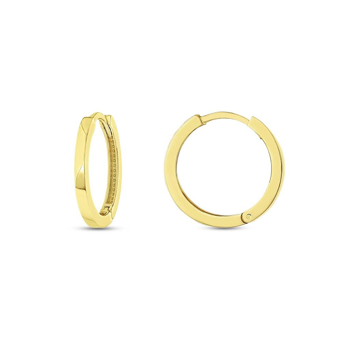 Altın Halka Küpe - 14K - 2.01gr