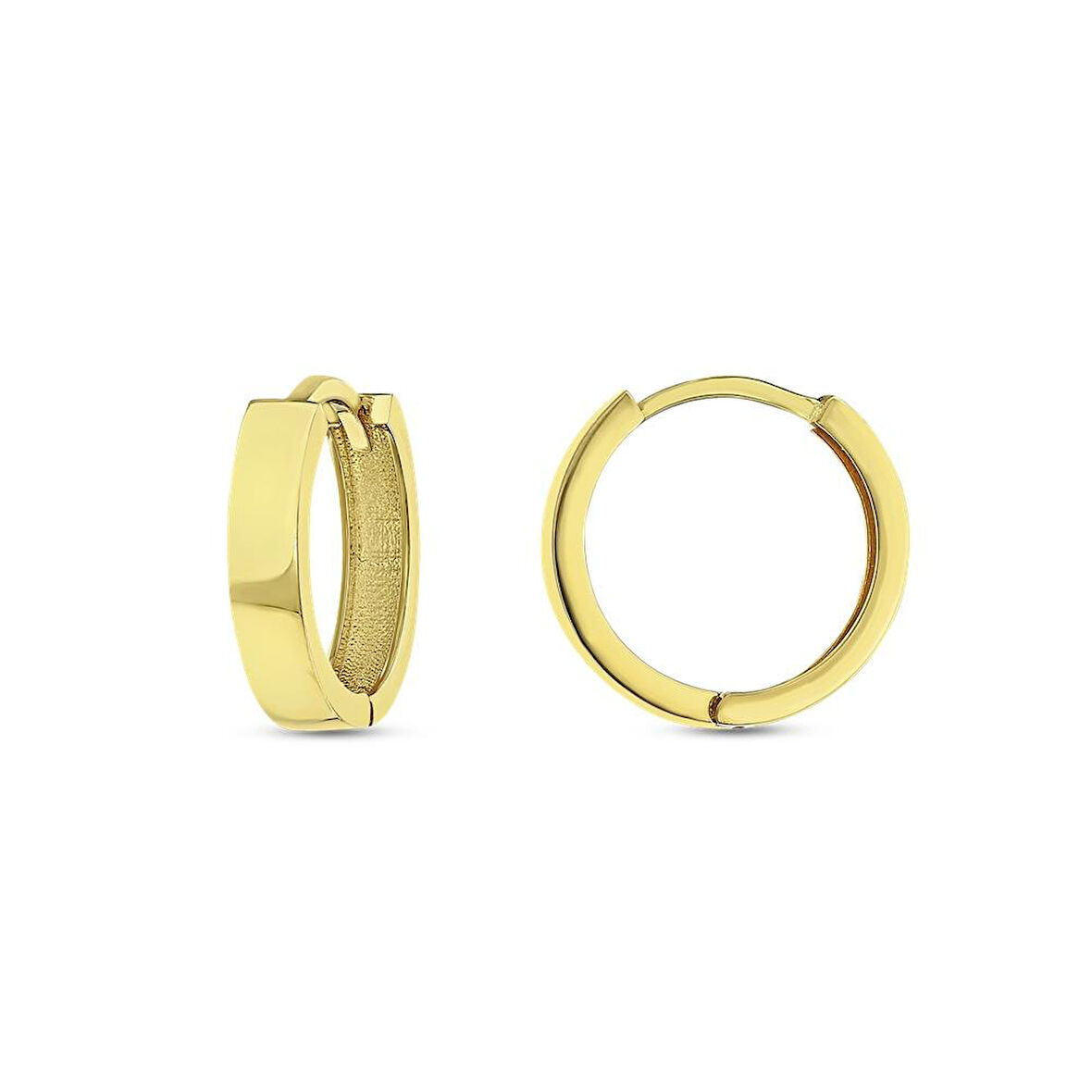 Altın Halka Küpe - 14K - 2.24gr