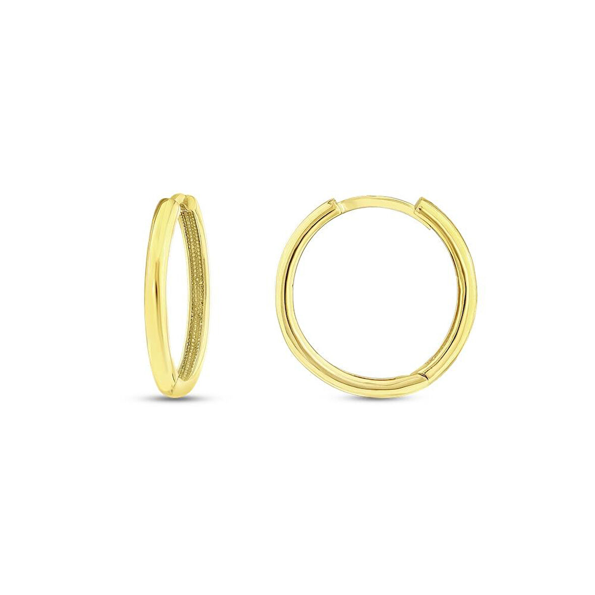 Altın Halka Küpe - 14K - 2.32gr