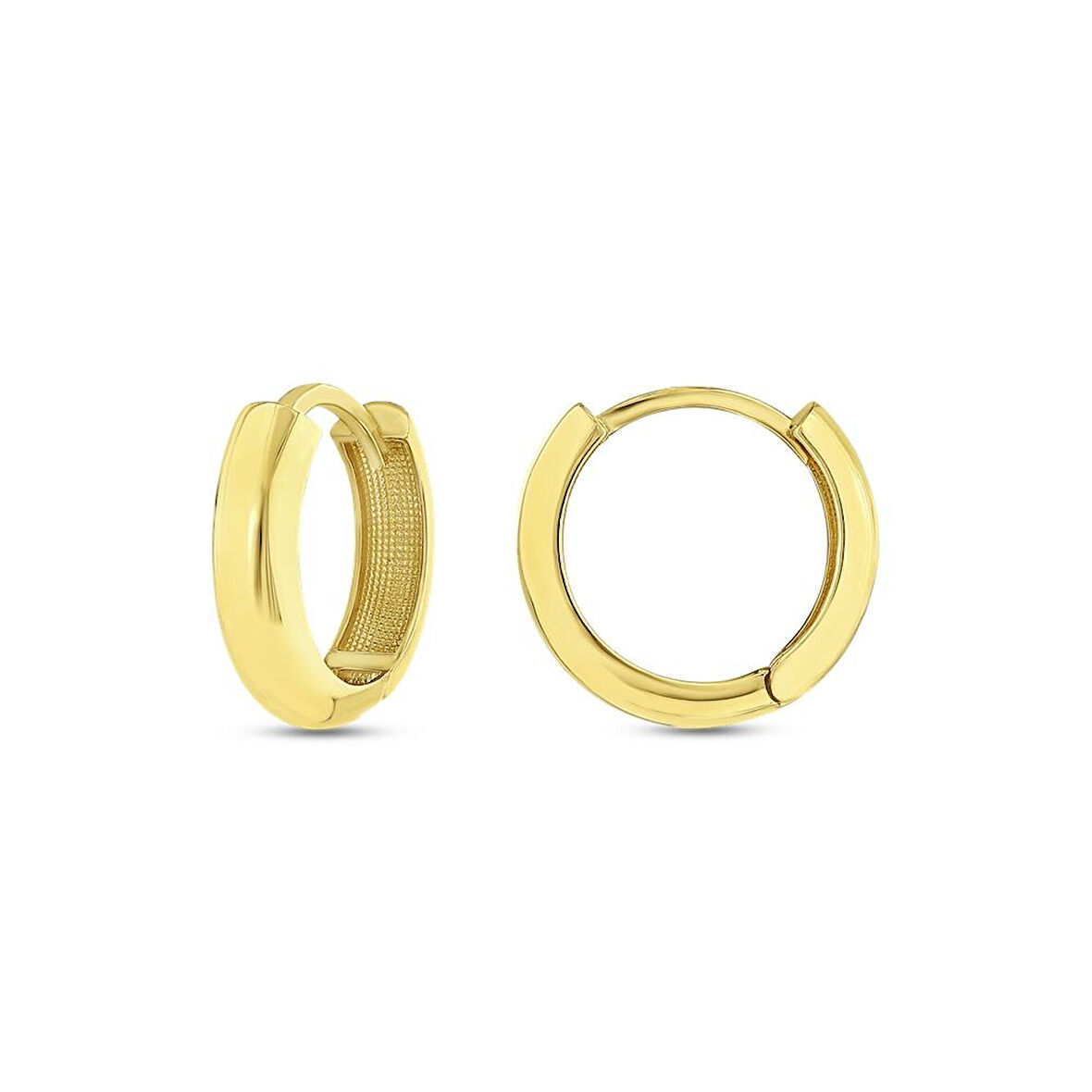 Altın Halka Küpe - 14K - 2.62gr