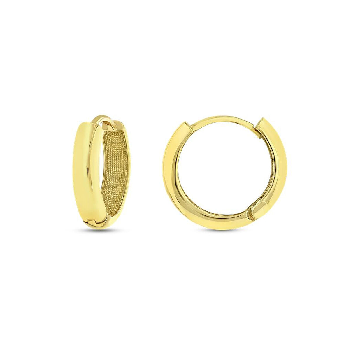 Altın Halka Küpe - 14K - 3.03gr