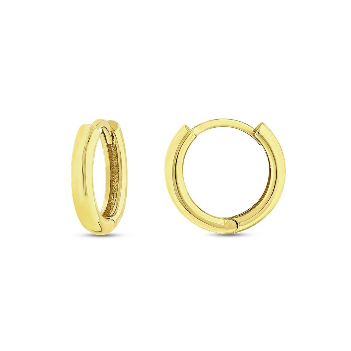 Altın Halka Küpe - 14K - 2.47gr