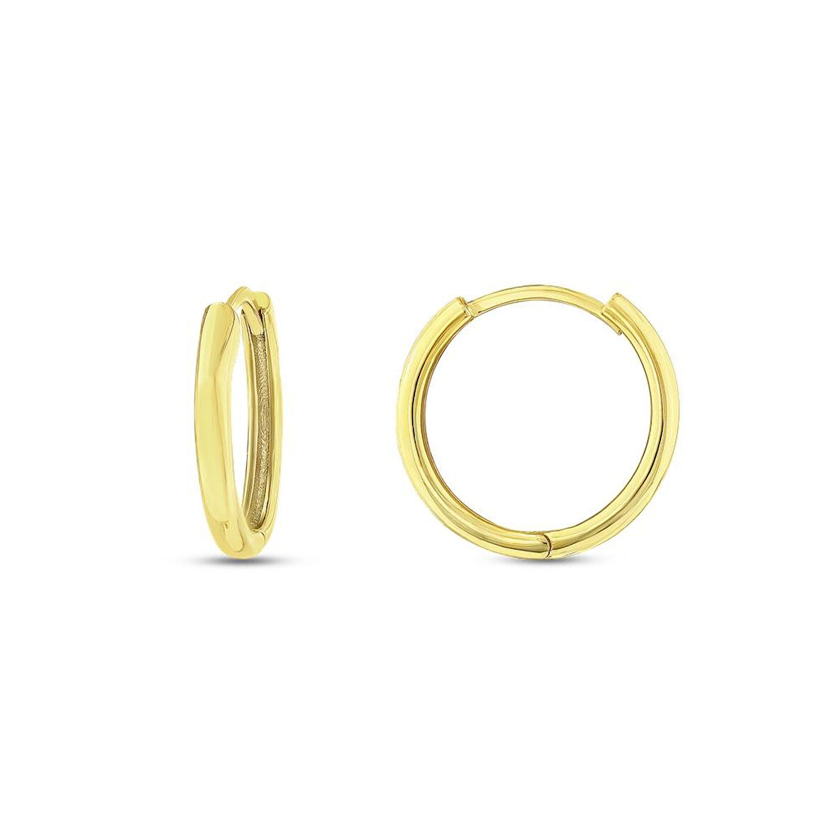 Altın Halka Küpe - 14K - 2.92gr
