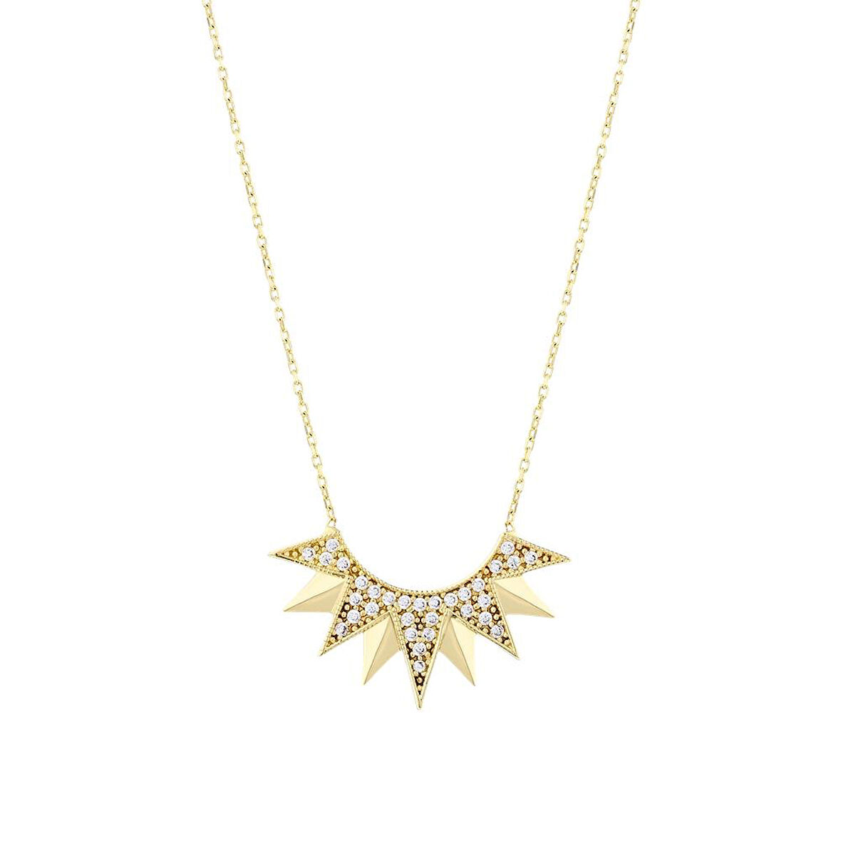 Tasarım Altın Kolye - 14K - 2.24gr