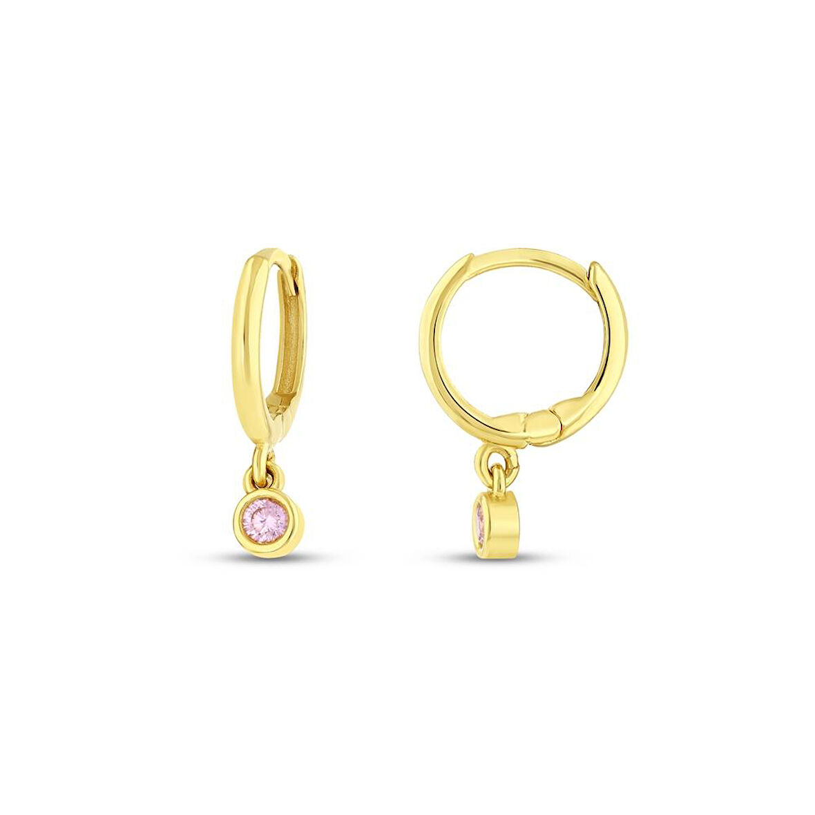 Sallantılı Altın Çocuk Küpe - 14K - 1.59gr