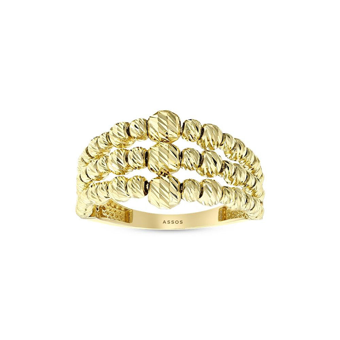 Dorika Toplu Altın Yüzük - 14K - 3.31gr