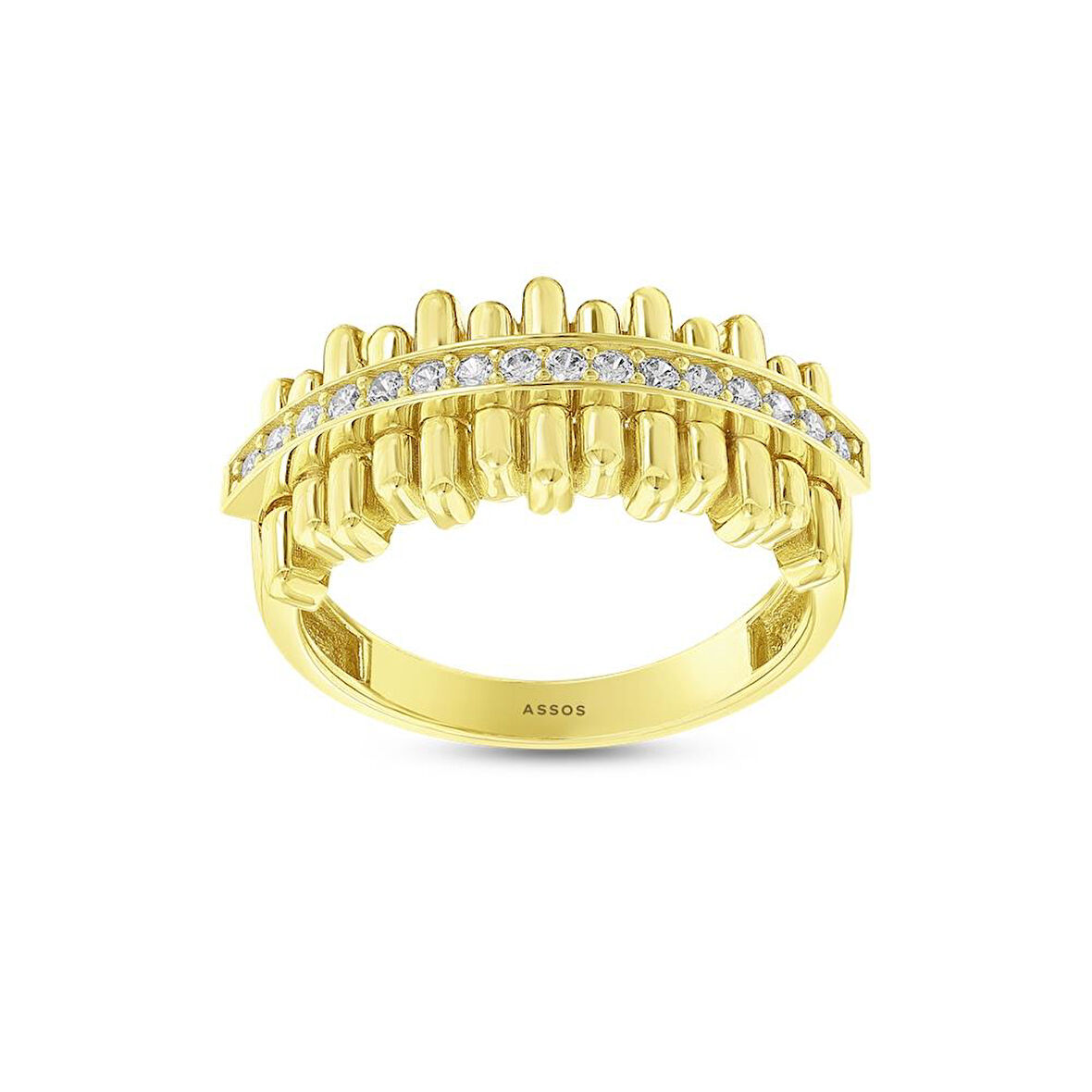 Tasarım Altın Yüzük - 14K - 4.29gr